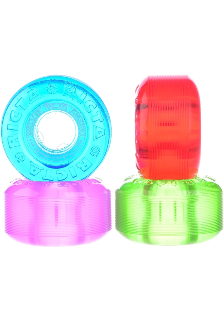 Roues De Skate Ricta 53mm 95a Super Crystals - Multicolores Transparentes