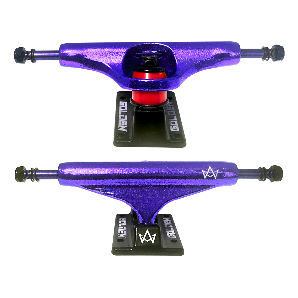Paire de trucks de skateboard Polster 5.25 Applered polish