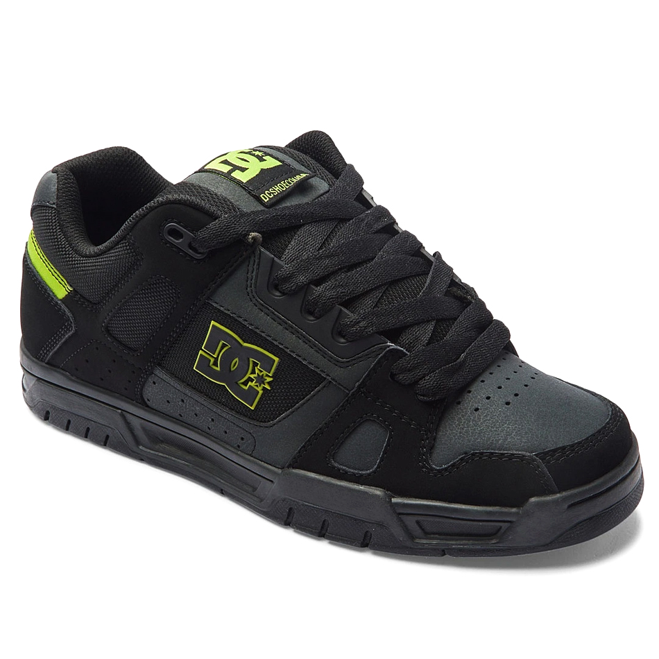 Scarpe Da Skate DC Shoes Stag Uomo – Grigio/Giallo – Nuove Con Etichette